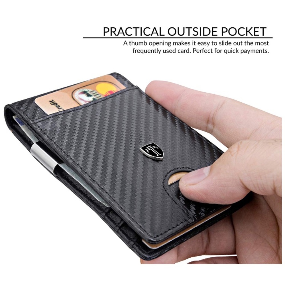 Carbon Wallets Slim  RFID Blocking Card Holder - Picture 4 of 5